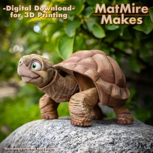 Tortoise Digital .STL File for 3dPrinting, Articulated Fidget Figure, 3mf included, Cute Turtle