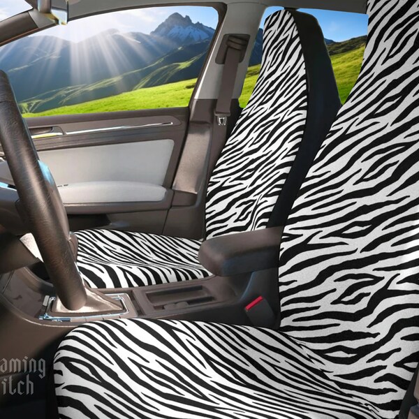 Zebra Car Seat Cover Etsy