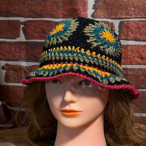 De vierkante oma-zomerhoed met 'may-or-may-Not' — gehaakt patroon Instant download pdf