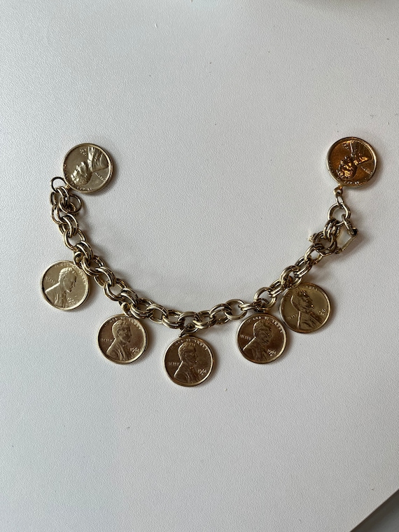 Vintage Coin charm bracelet