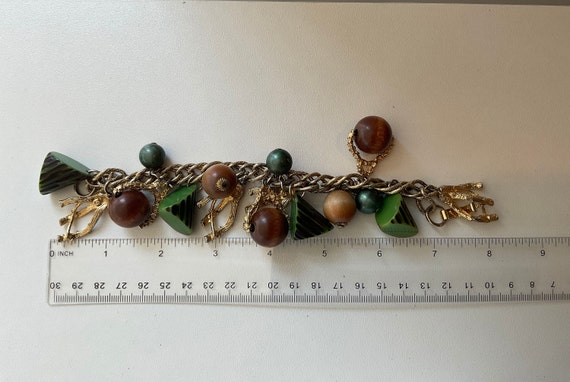 Vintage Chunky Charm Bracelet - image 2