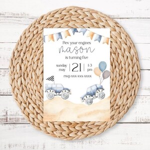 Monster Truck birthday invitation, truck theme party, monster smash invite, monster truck birthday template, instant monster truck download