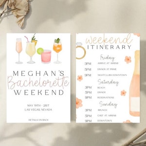 Digital bachelorette itinerary, Miami bachelorette, hens party itinerary, printable bachelorette itinerary, meet me in Miami, beach Bach