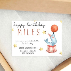 circus theme birthday invitation, watercolor circus, editable and printable invitation, templett, circus invitation