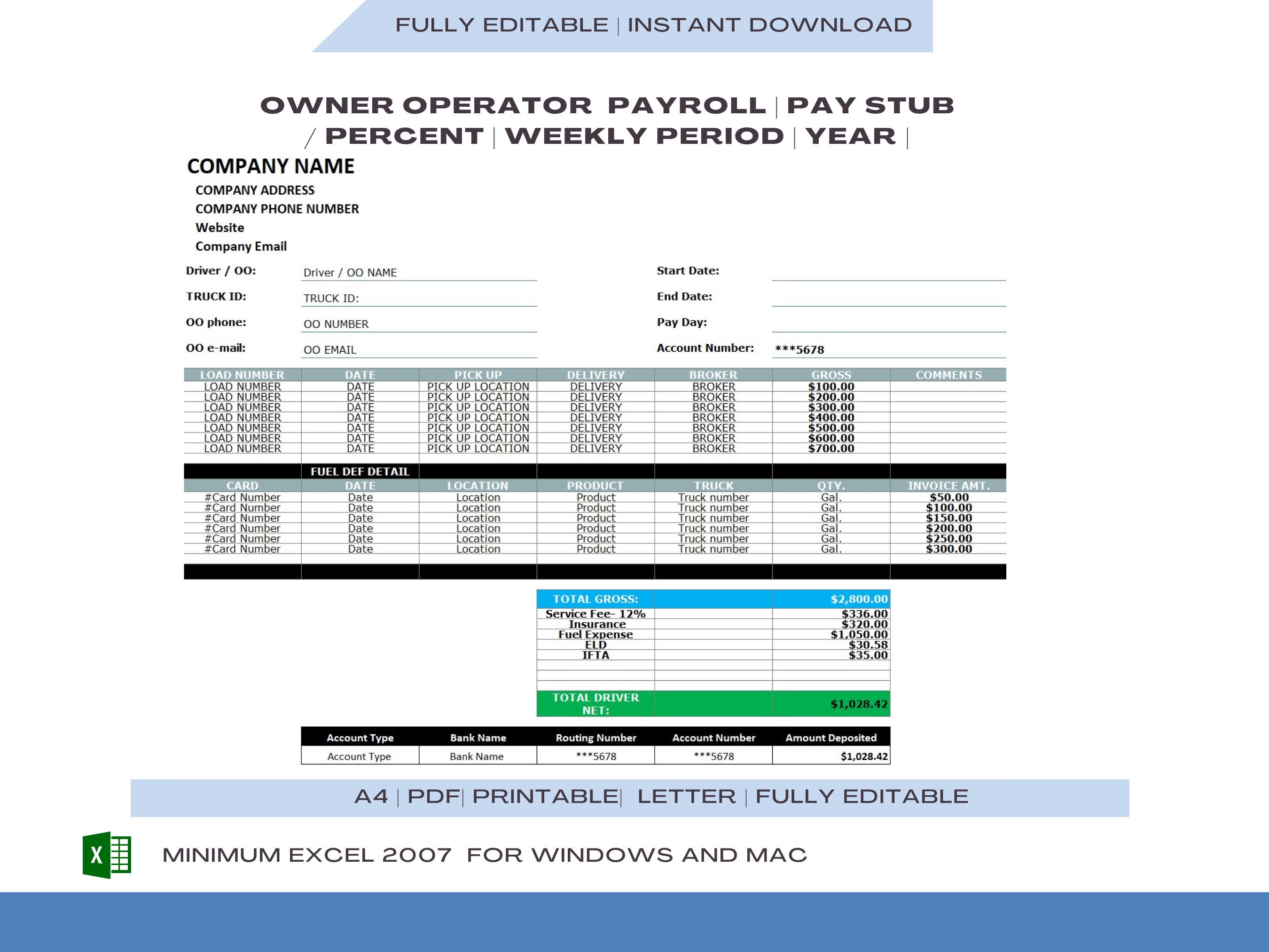 Dpwjeg America Pay Stubs 07 - tla64t3
