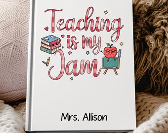Personalize Teacher Notebook, Custom Teacher Name Journal, Teacher Life, New Teacher Appreciation Gift, Love Teaching Back to School Gift