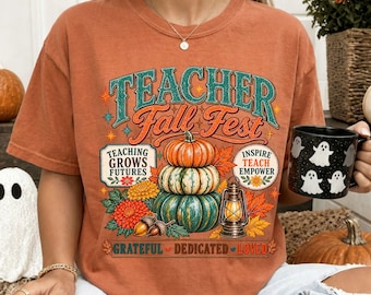 Teacher Fall Sweatshirt, Fall Teacher Shirt, Teacher Thanksgiving Shirt, Back to School Shirt, Celebrate Teacher Appreciation Teaching Gift