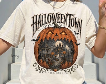 Comfort Colors® Halloween Shirt, Witchy Magic Haunted House Shirt, Spooky Mansion Tee, Spooky Season Whimsigoth Black Cat Fall Witch Gift