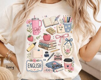 Comfort Colors® English Teacher Shirt, English Teacher Appreciation Gift, Back to School TShirt, Gramer Tooter Gift, Literature Teacher Gift