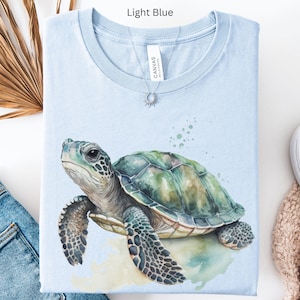 Sea Turtle T Shirt, Sea Lover Shirt, Turtle Lovers Gift, Save Sea Turtles Tee, Sea Turtle Shirts, Colorful Turtle Shirt, Unisex T-Shirt