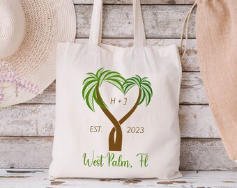 Personalize Wedding Tote Custom Bridal Welcome Bag Bridesmaid Bridal Party Favors Bachelorette Party Favors Bachelorette Club Bach Tote