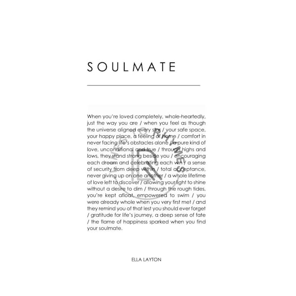 Soulmate Poem