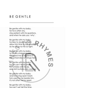 Sei sanft Gedicht