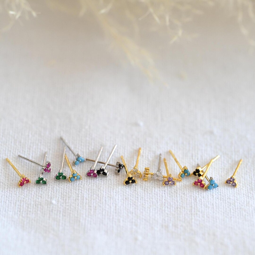 Minimalist Stud Earrings (Sold by 3-Pairs)