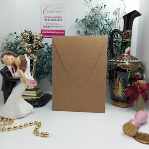 Convites de papel Kraft Bahia reciclado ecológico 270gr - Convites de casamento personalizados, envelopes rústicos, Vintage, envelopes personalizados para eventos