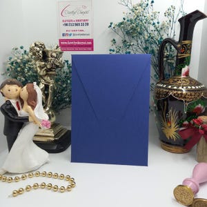 Bahia Navy 270g Wysokiej jakości ręcznie robione zaproszenia - Dostępne w niestandardowych rozmiarach na śluby, baby shower, zaręczyny, luksusowe zaproszenia, papiery