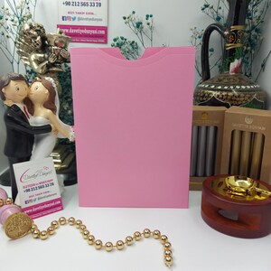 Busta per invito Bahia Pink con apertura dall'alto - Rosa baby premium per matrimoni, compleanni, anniversari, eventi speciali, elegante, personalizzabile