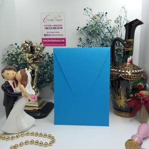 Handgemachte Türkis-Einladungen von Bahia - Individuell anpassbarer, hochwertiger Karton, umweltfreundliches Papier, perfekt für Hochzeiten, Events & mehr