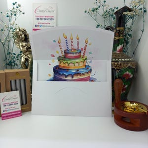 Weißer Geburtstag Umschlag, Umschlag Design, Umschlag Liner, Handgefertigte Einladung Umschlag, Geburtstag Dekorationen, Feiern & Ornamente