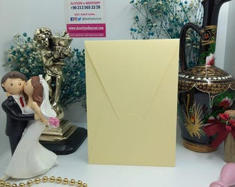 Dark Cream Vertical Invitation Envelope - Weddings, Baby Showers, Birthdays, and Events. Elegant Design to Elevate Every Celebration, events