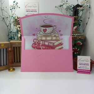 Rosa Valentinstag, Liebe, Babyparty, Freund-Tag spezielles Design Einladungsumschlag - kundengerecht und personalisiert, Liebesumschläge