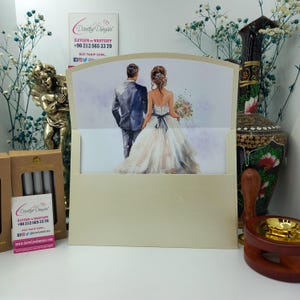 Busta da matrimonio personalizzata con fodera, buste per inviti personalizzati per matrimoni, fidanzamenti, addii al nubilato, eventi speciali, fatte a mano