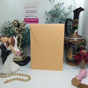 Hochzeitseinladungsumschlag - Light Peach - Perfekt für Hochzeiten, Geburtstage, Babypartys, Veranstaltungen, Partys und Feiern