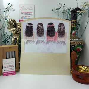 Enveloppe personnalisée pour faire-part de mariage | Parfait pour les demoiselles d'honneur, la fête de la mariée, les mariages, les invitations, les événements et la papeterie personnalisée | Conception