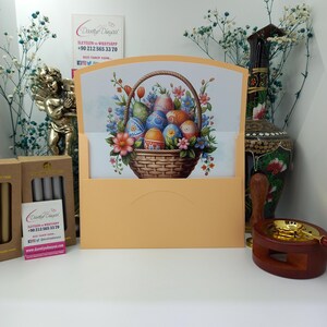 Envelopes de convite personalizados de coelho da Páscoa para o dia da Páscoa, artesanato de Páscoa, decoração de Páscoa, cartão de Páscoa, cesta de Páscoa e muito mais,
