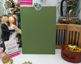 Top-Opening Bahia Khaki Invitation Envelope for Weddings, Parties, Corporate Events | Premium Paper, Blank Envelope, Birthday Envelopes
