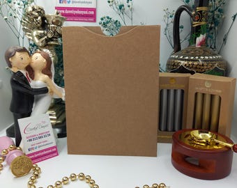 Top-Opening Kraft Eco-Friendly Invitation Envelope | Perfect for Weddings, Parties, Corporate Events & Birthdays - Multiple Sizes Available