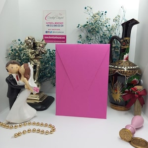 Inviti di nozze di lusso rosso melograno – Buste fatte a mano da 270 gsm per matrimoni, fidanzamenti, baby shower ed eventi aziendali, feste
