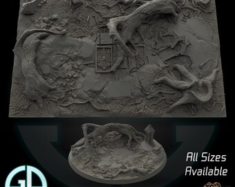Upside Down / Dead Place / Strange bases - 8K Quality! All Sizes - Official Zabavka Workshop - Perfect for Wargaming, D&D or Dioramas!