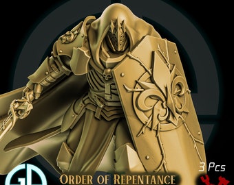 Space Nuns Thorn Crusade Knights - Order of Repentance  - Wargaming Bits to customise and kitbash your army!