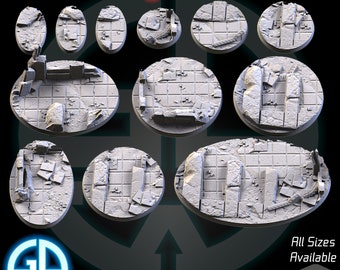 Modern City Ruins Mini Bases Toppers - 8K Quality!    - Perfect for Soldiers in an Apocalyptic War! - Official Txarli!