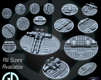 Abandoned Power Plant Factory Miniature Bases - 8K Quality! All Sizes, Official Admiral Apocalypse - Perfect for Wargaming, D&D or Dioramas!