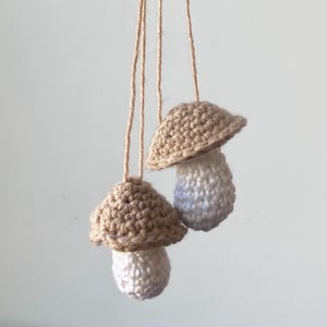 Mushroom keychain / car mirror hanger