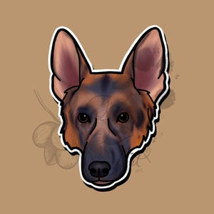 Schäferhund Sticker