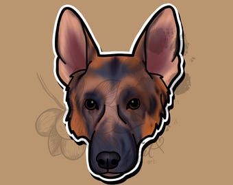 German Shepherd Sticker