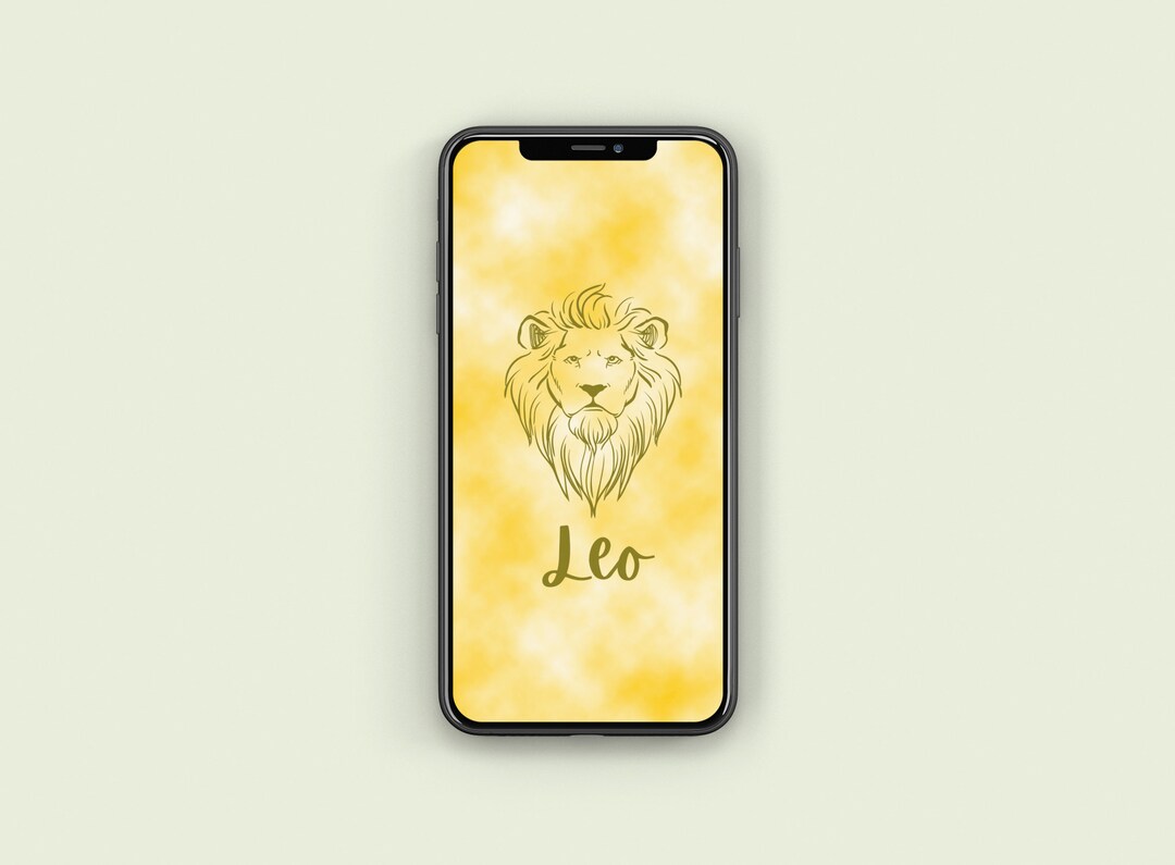 Leo iPhone Wallpaper Zodiac Sign Phone Lock Screen Astrology Home Screen  Zodiac Sign Wallpaper Celestial Phone Background - Etsy
