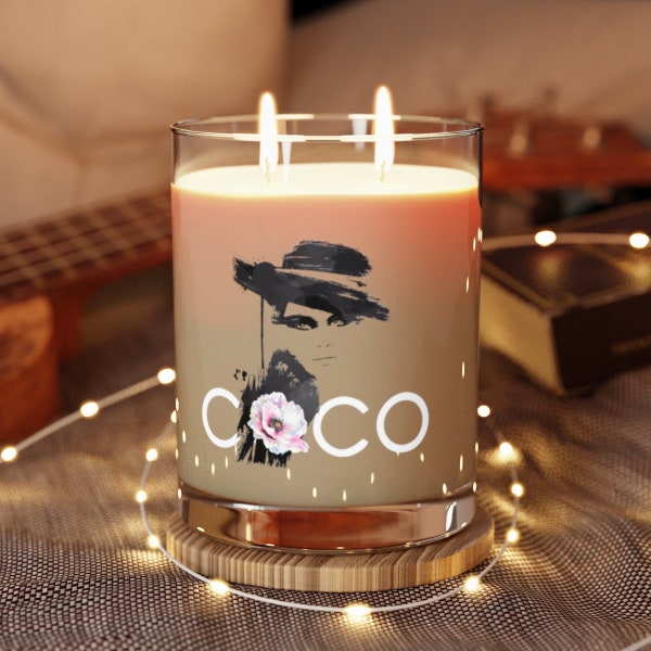 Coco Scented Candle - Full Glass, 11oz