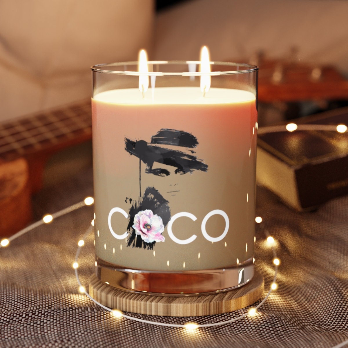 Coco Scented Candle Full Glass 11oz - Etsy