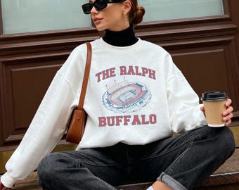 THE RALPH Buffalo Vintage Sweatshirt, Buffalo Football Crewneck Sweatshirt, The Ralph Vintage Buffalo Hoodie, Vintage Buffalo Apparel