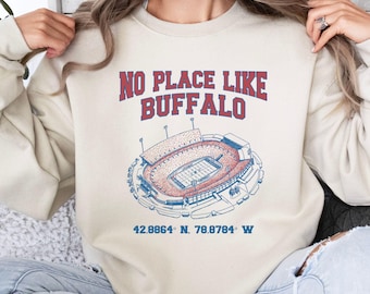 Buffalo Football Hoodie, Retro Buffalo Crewneck, Vintage Buffalo Crewneck, Christmas Gifts for Buffalo