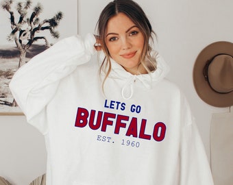 Buffalo Football Womens Hoodie, Womens Buffalo Apparel, Vintage Buffalo Sweatshirt,Vintage Retro Buffalo Football Crewneck,Buffalo Mafia Tee