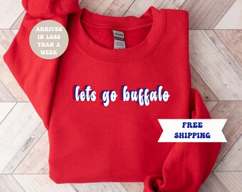 Buffalo Retro Crewneck, Lets Go Buffalo, Buffalo Football 716, Buffalo Football Vintage Sweatshirt, ,  Sweatshirt Football