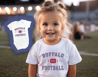 Buffalo Football Kids Camisetas Body infantil, Muchos estilos / Sudadera Buffalo Bill para mujer, Vintage Buffalo Football, Camisa Buffalo Mafia