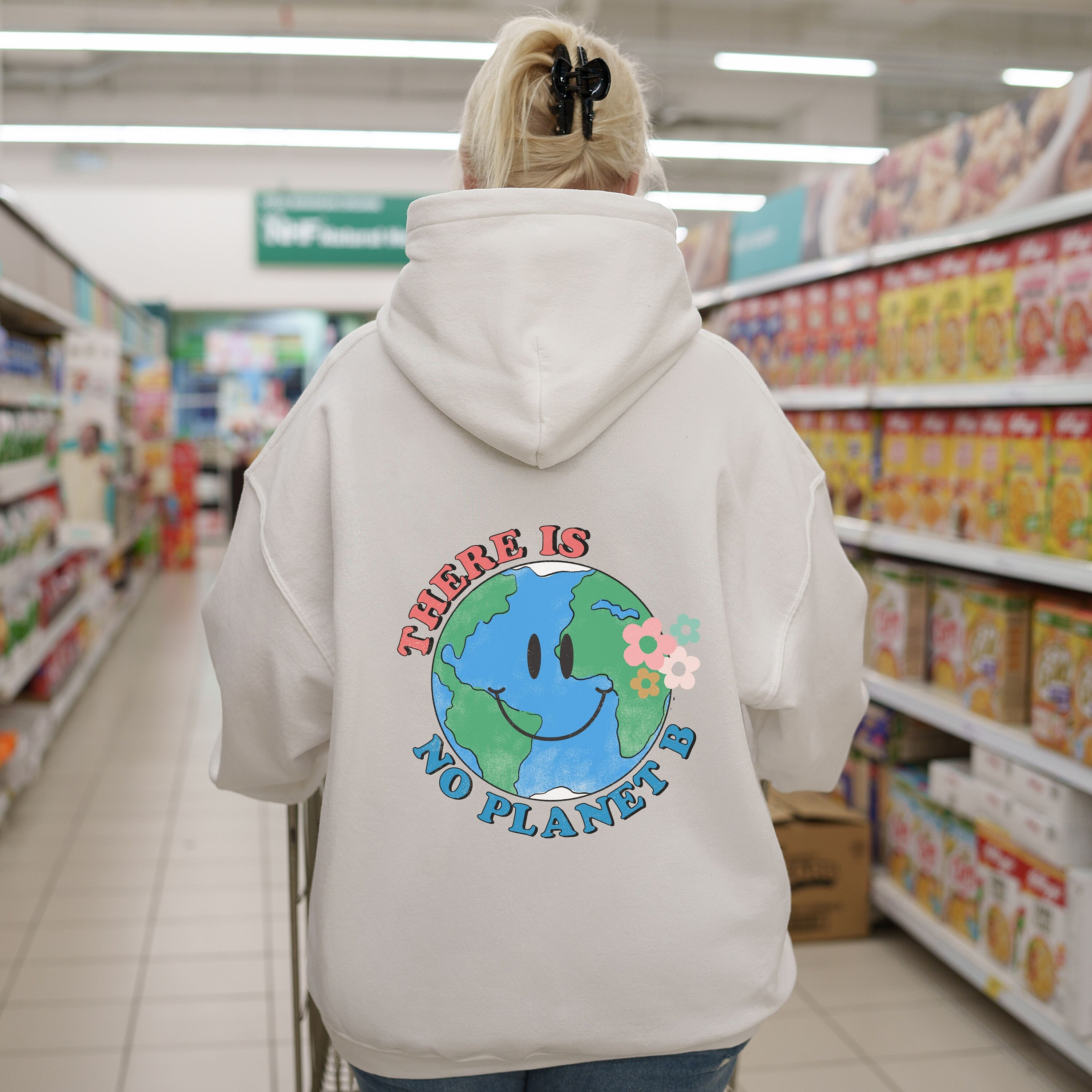 ALLNTRENDS Earth Day Sweatshirt - Save The Planet Crewneck For Adults - View #6