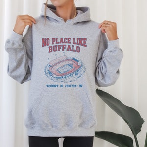 Buffalo Football Hoodie, Retro Buffalo Crewneck, Vintage Buffalo Crewneck, Christmas Gifts for Buffalo
