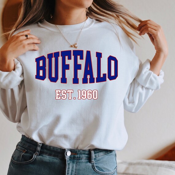 Sudadera de mujer Buffalo Football ropa de Buffalo para mujer
